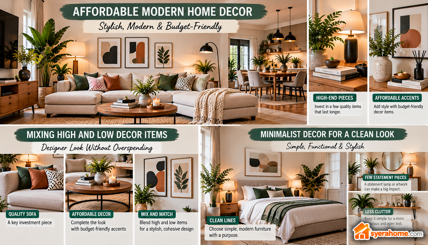 Affordable Modern Home Decor Guide