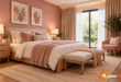Blush Haven Cozy Modern Bedroom