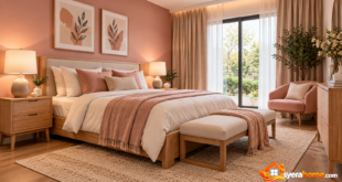 Blush Haven Cozy Modern Bedroom