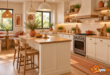 Cozy Terracotta Farmhouse Kitchen