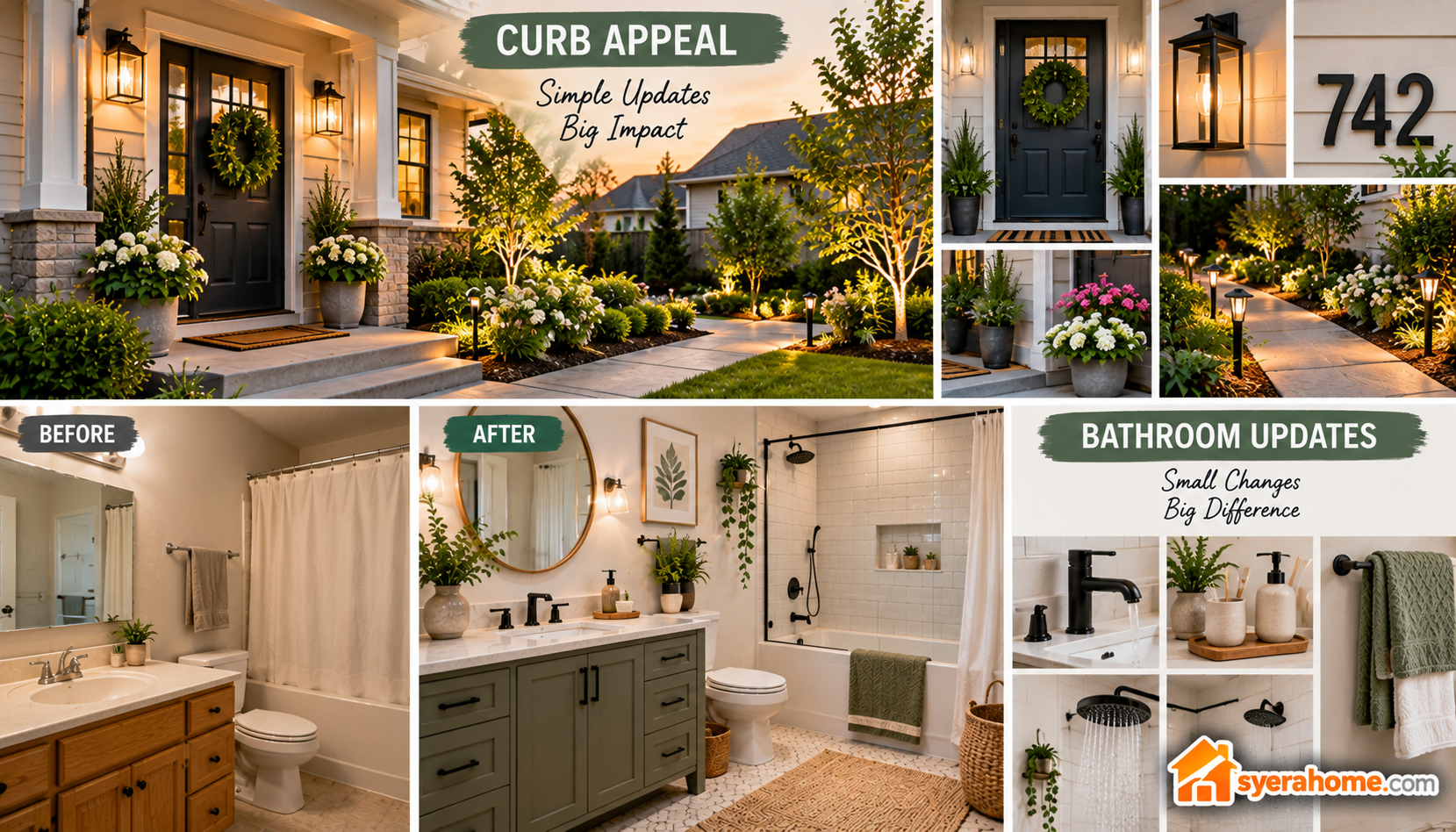 Curb Appeal And Bathroom Refresh Ideas
