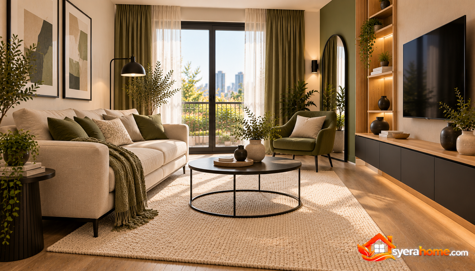 Earthy Modern Living Room Retreat