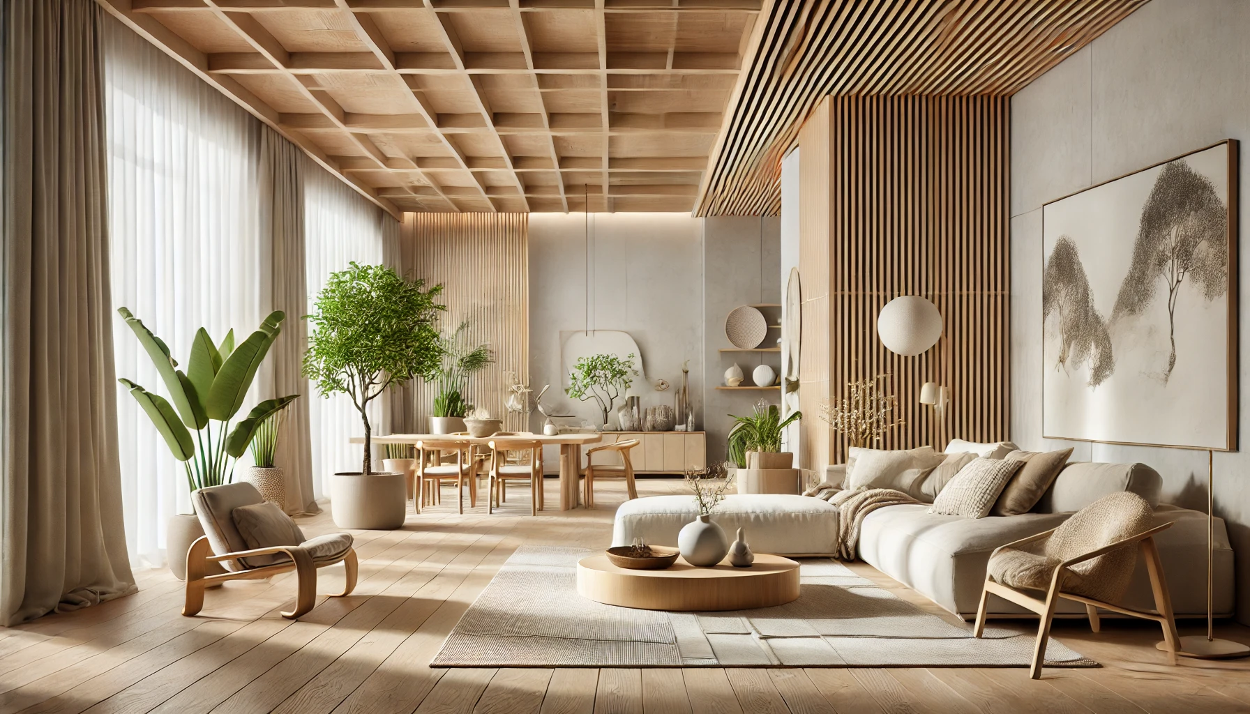 Elegant Minimalist Zen Living Room Design