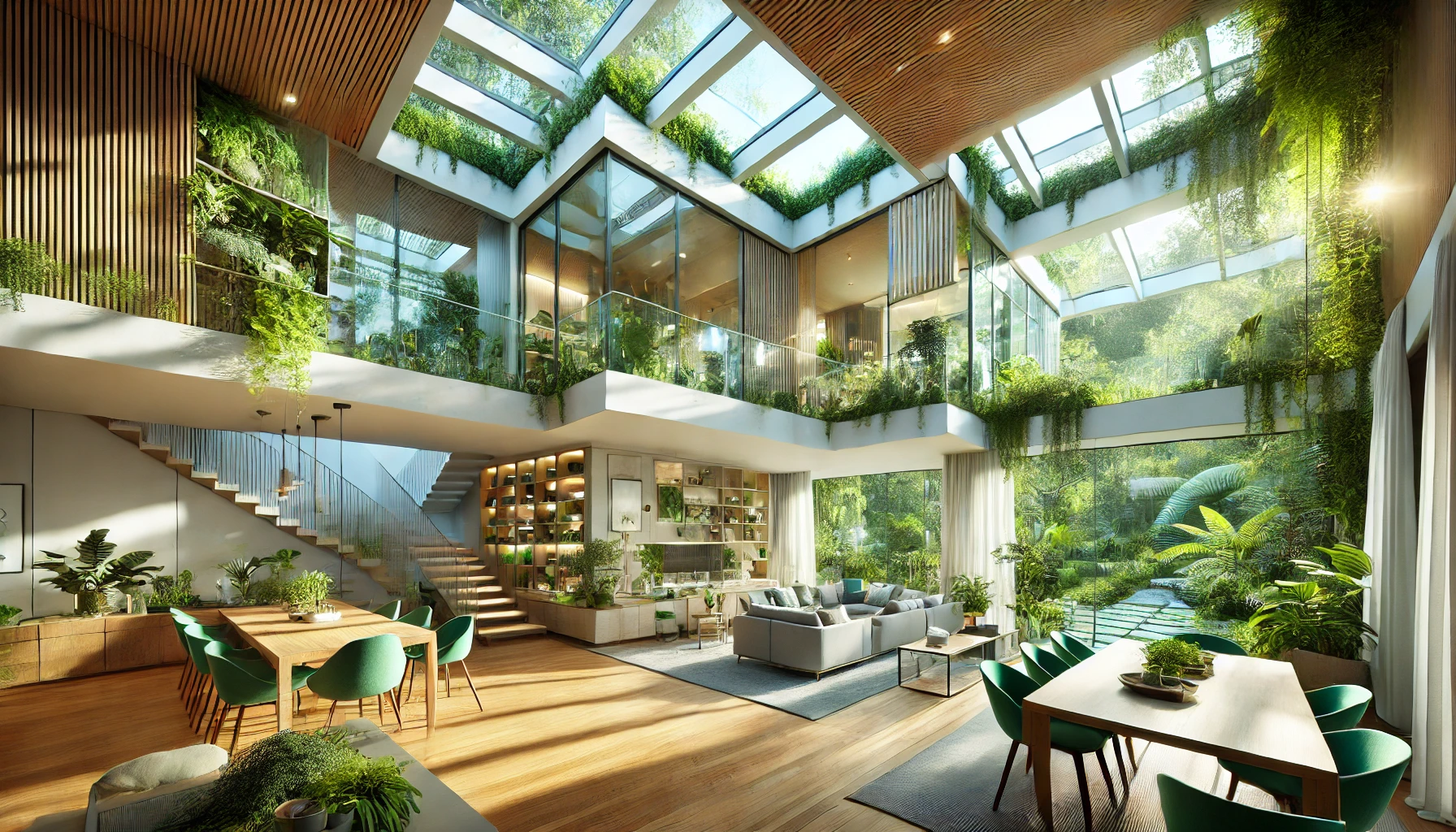 Green Home Design With Maximum Natural Light