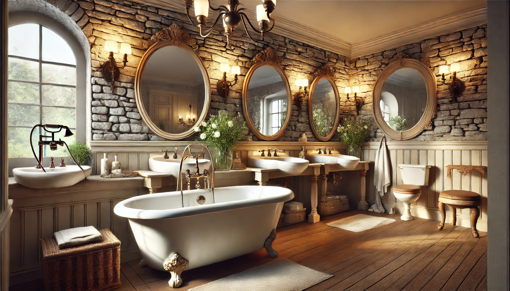 Luxurious French Country Bathroom Design