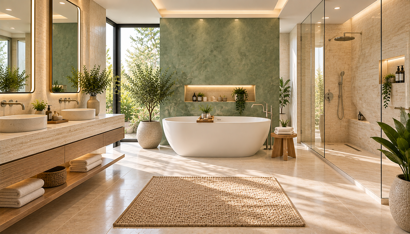Luxurious Natural Spa Bathroom