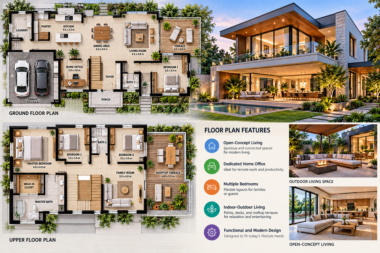 Modern House Plans And Lifestyle Spaces