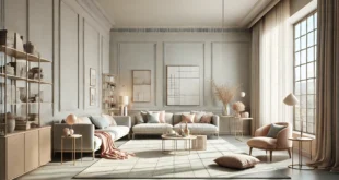 Modern Living Room With Soft Neutral Color Palette