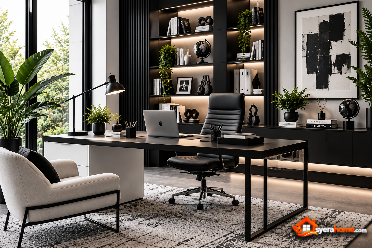 Modern Monochrome Home Office
