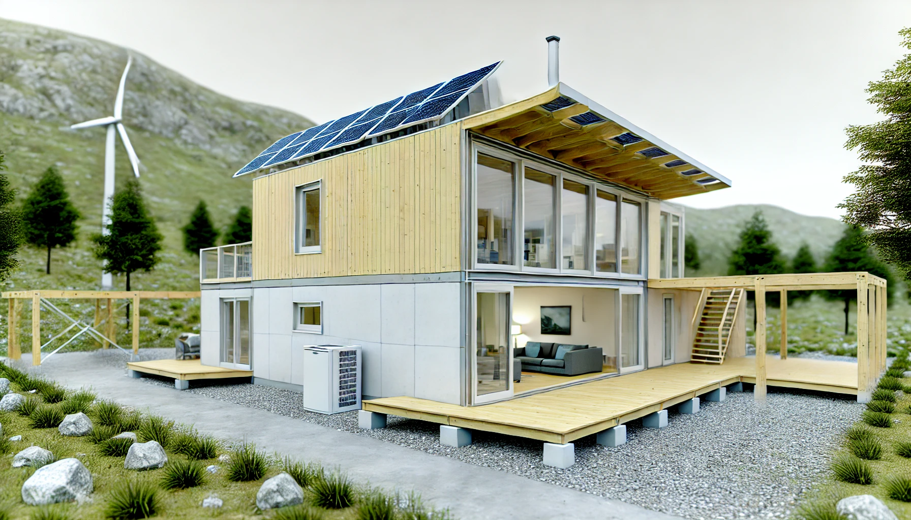 Modern Prefabricated Eco Home In A Sustainable Setting