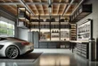 Modern And Organized Garage With Sleek Storage Solutions