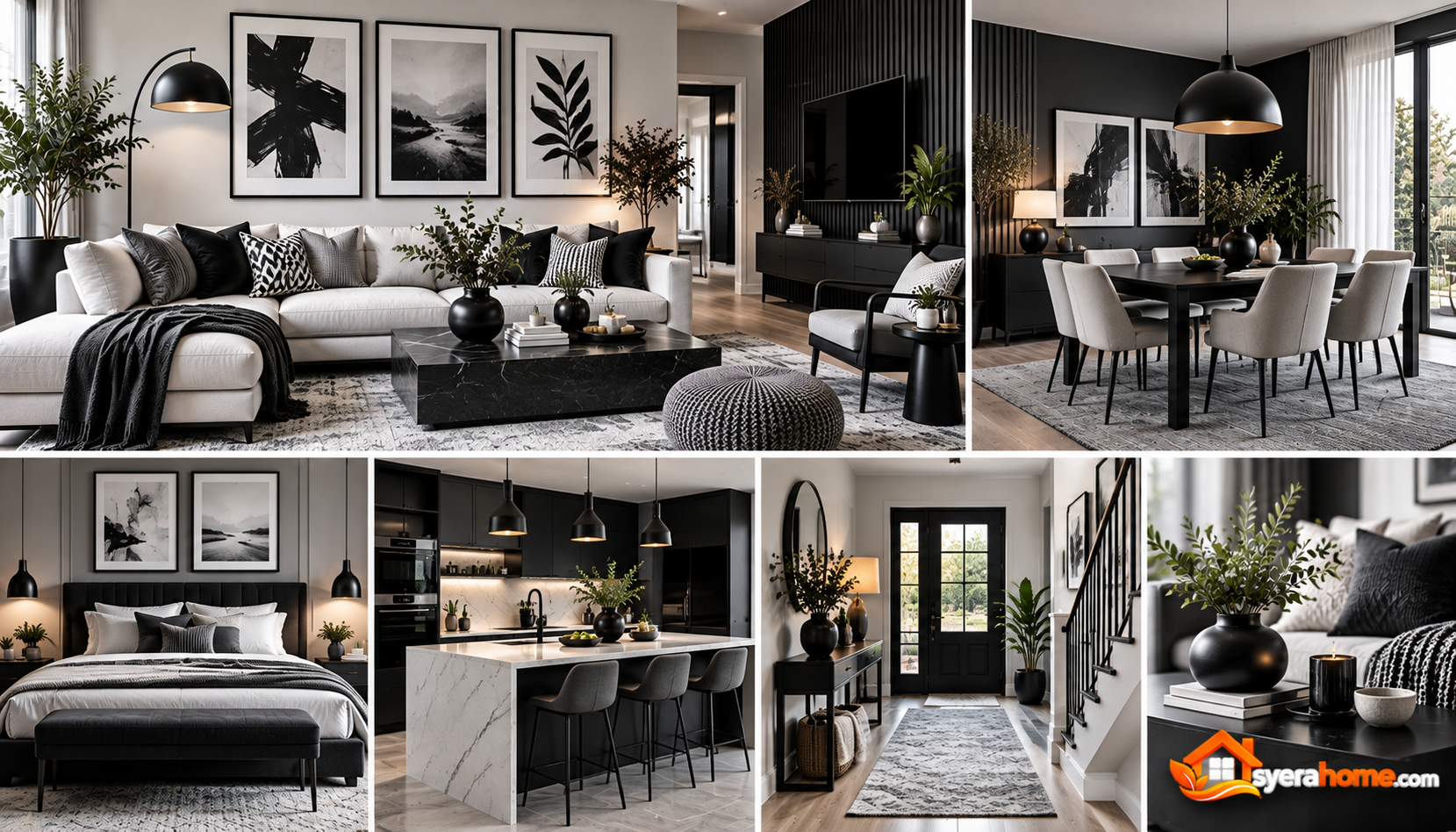 Monochrome Modern Home Collage (1)