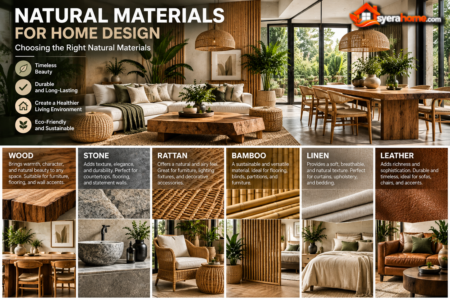 Natural Materials For Home Design