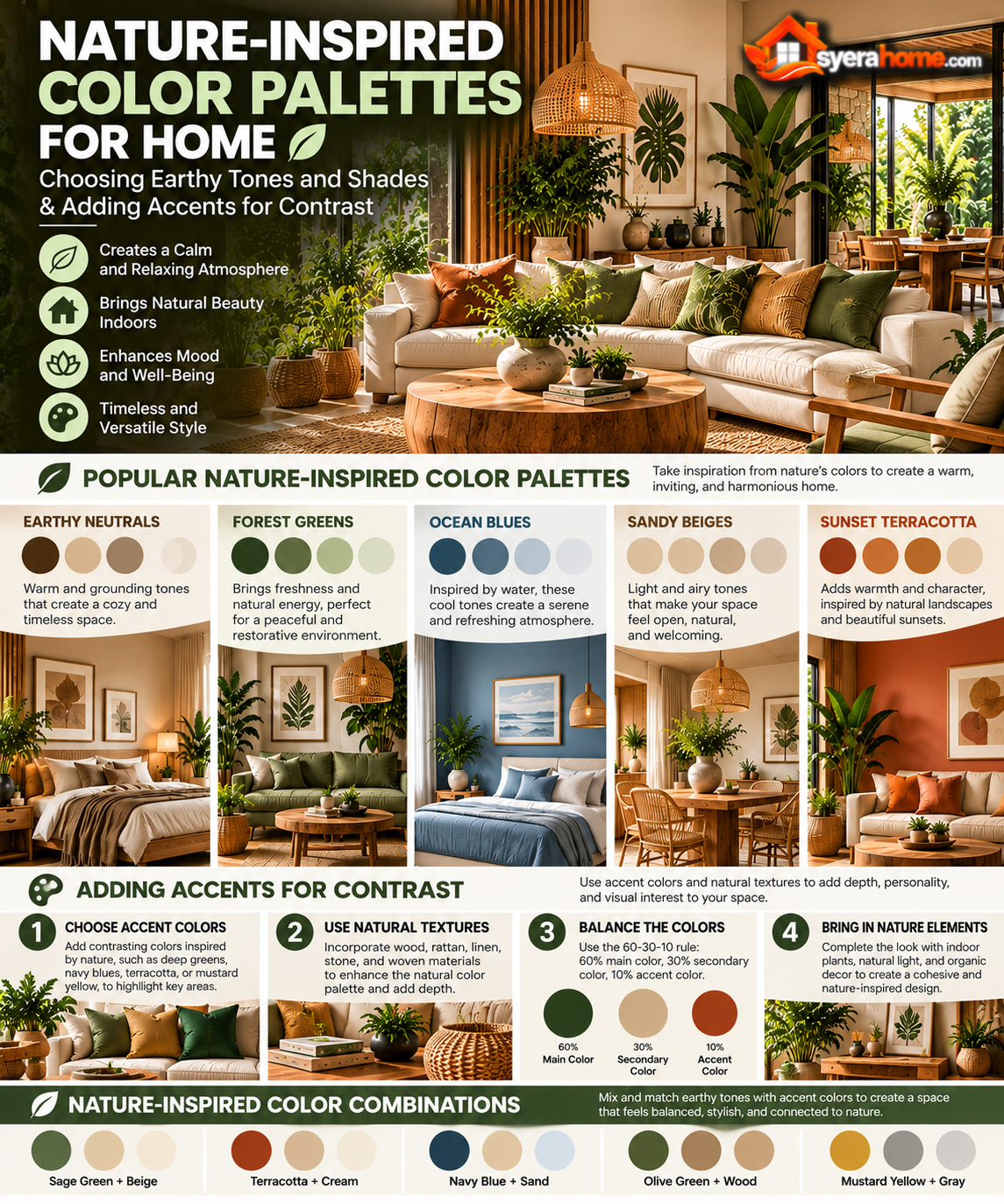 Nature Inspired Home Color Palettes
