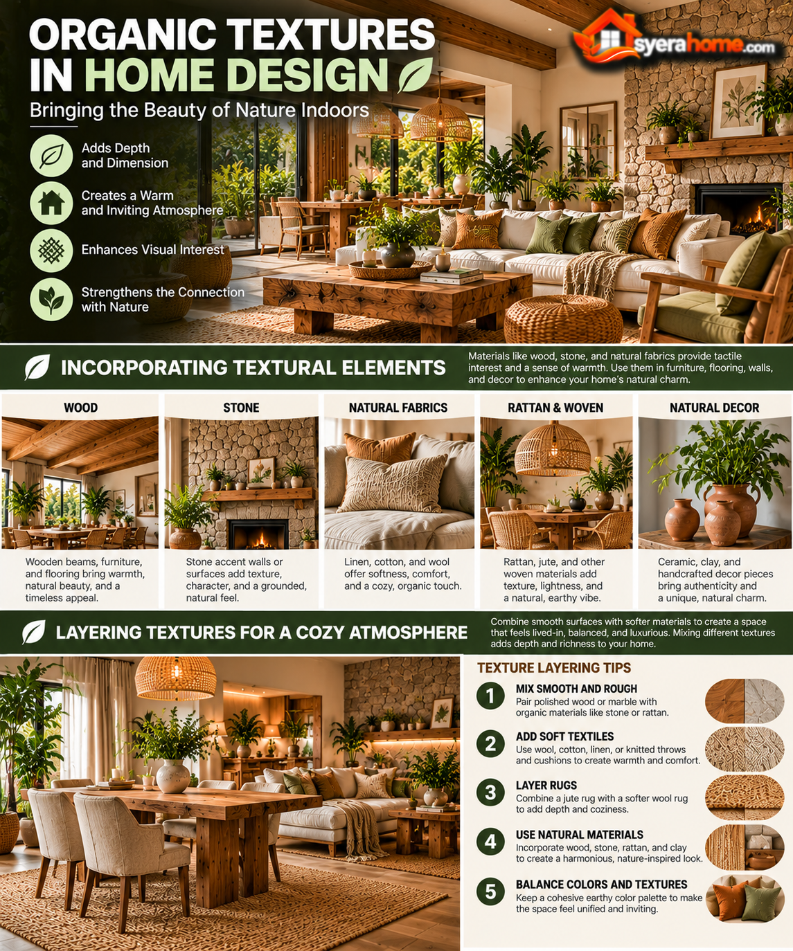 Organic Textures In Home Design
