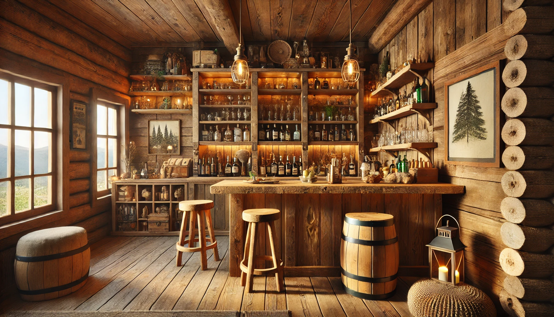 Rustic Home Bar Designs That Exude Warmth