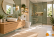 Serene Sage Green Spa Bathroom