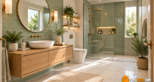 Serene Sage Green Spa Bathroom