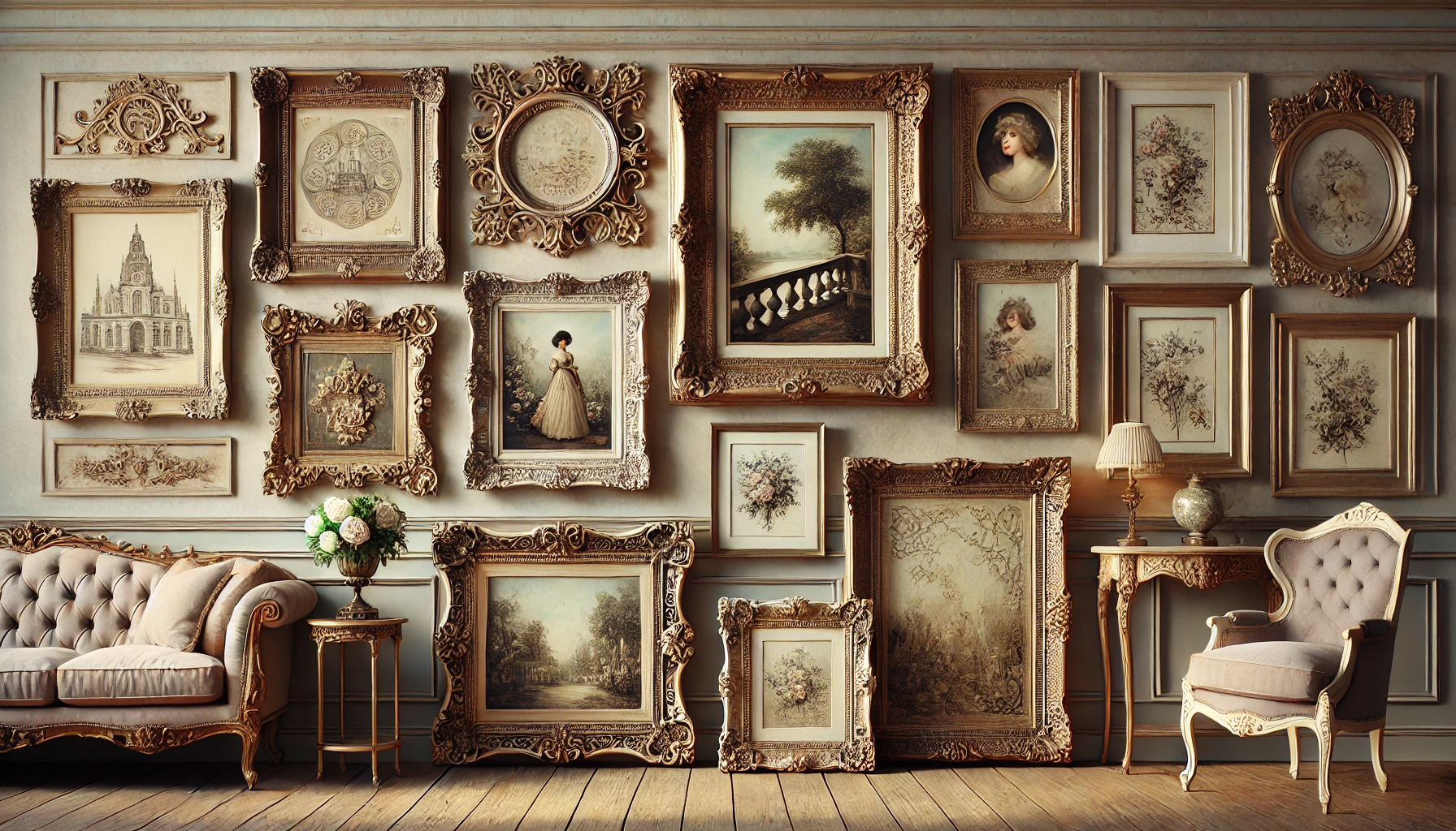 Vintage Inspired Gallery Wall