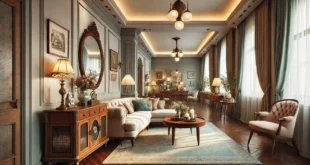 Vintage Inspired Living Room With Modern Elegance