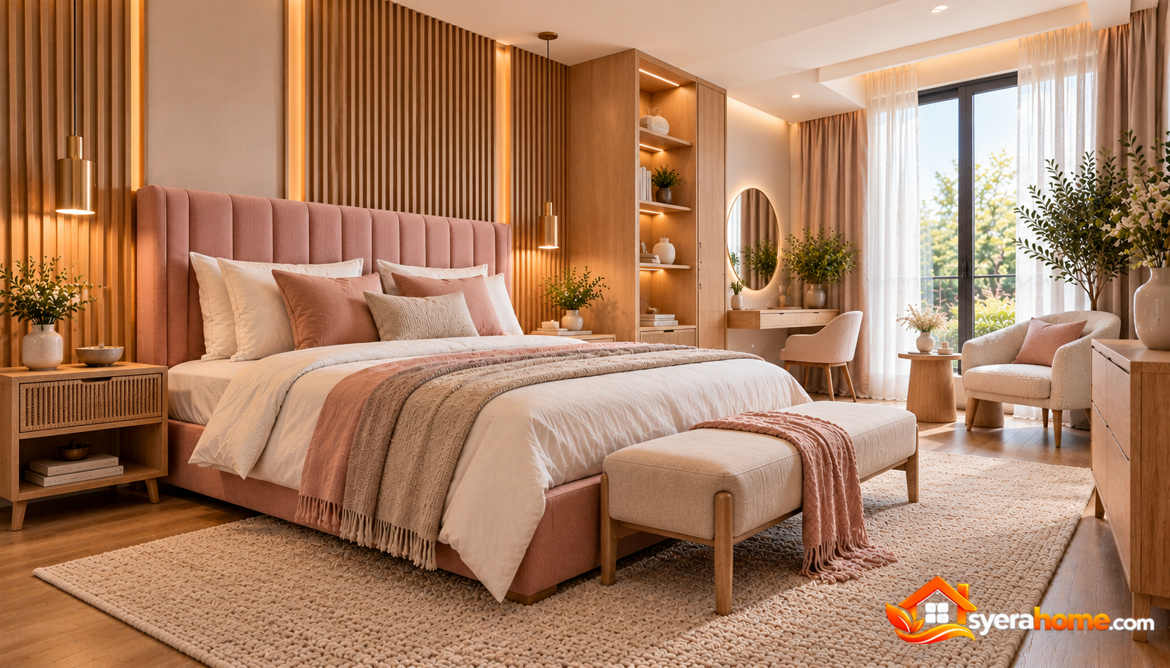 Warm Blush Luxury Bedroom