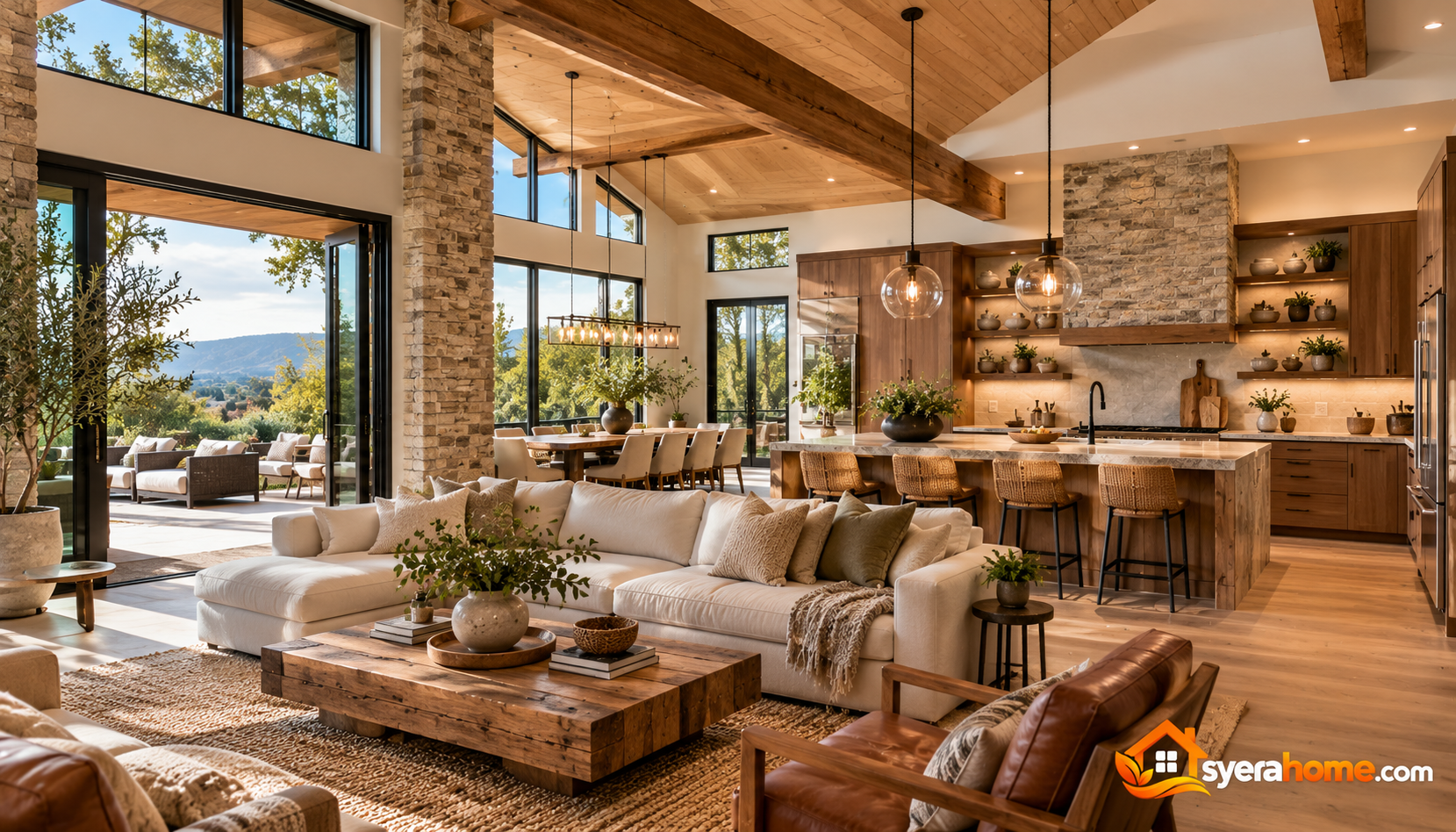 Warm Modern Open Plan Retreat