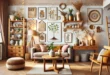 Showcasing A Beautifully Decorated Living Room Filled With Diy Home Décor Elements. Feel Free To Explore The Visual Details To Inspire Your Home Design Projects!